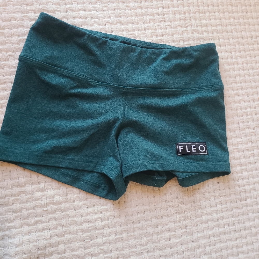 Fleo Deep Teal Athletic Shorts Women's Size M